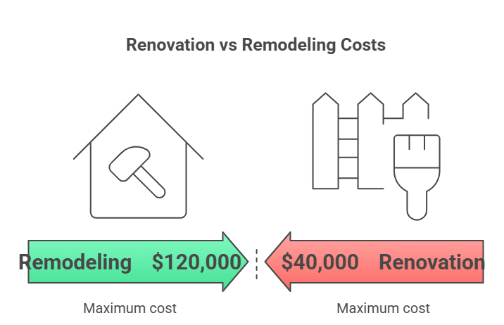 renovation vs remodeling costs